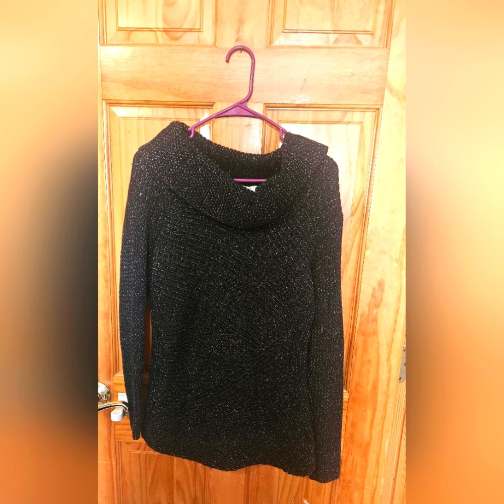 Black shimmery sweater